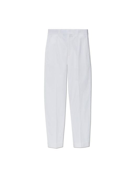 DSquared² White Trousers With Logo for men