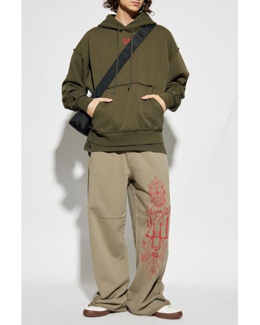 44 Label Group Green Hoodie for men