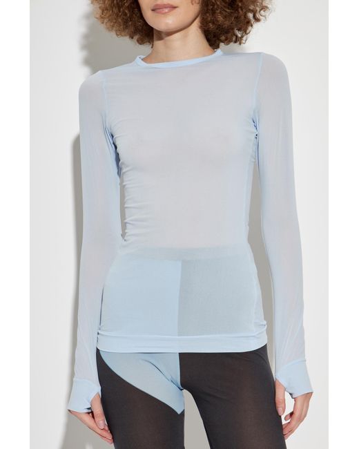 Issey Miyake Gray Long-Sleeve Top