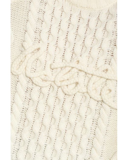 ROTATE BIRGER CHRISTENSEN Natural Wool Sweater