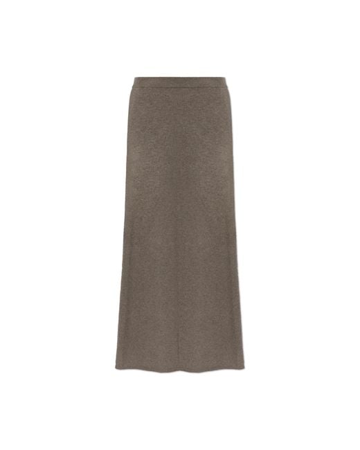 Lisa Yang Brown Cashmere Skirt 'Dolly'