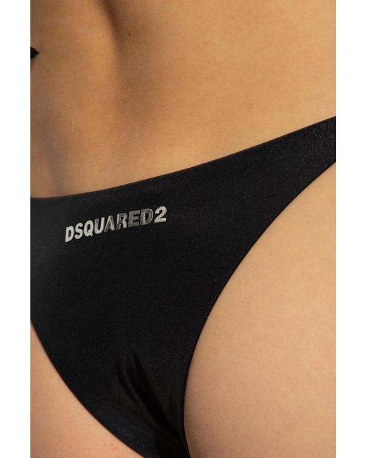 DSquared² Black Swimsuit Top