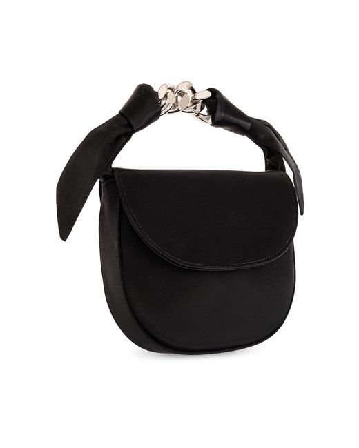 Casadei Black Satin Handbag,