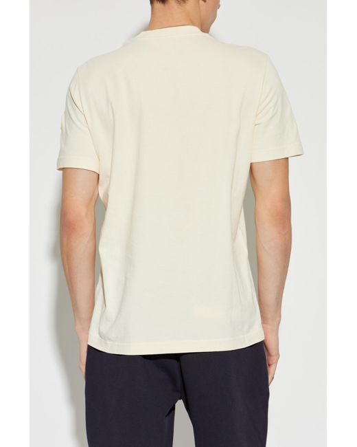 Moncler Blue T-Shirt With Logo for men