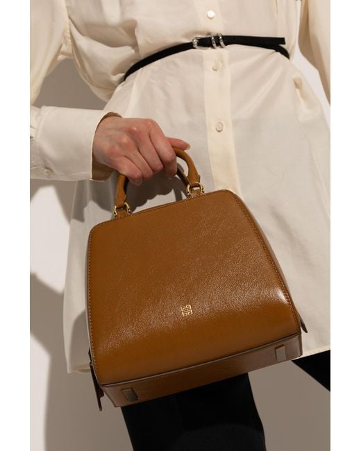 Givenchy Brown 'Antigona Cube Mini' Shoulder Bag