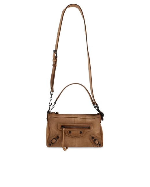 Balenciaga White Bag 'Le City Moto Mini'