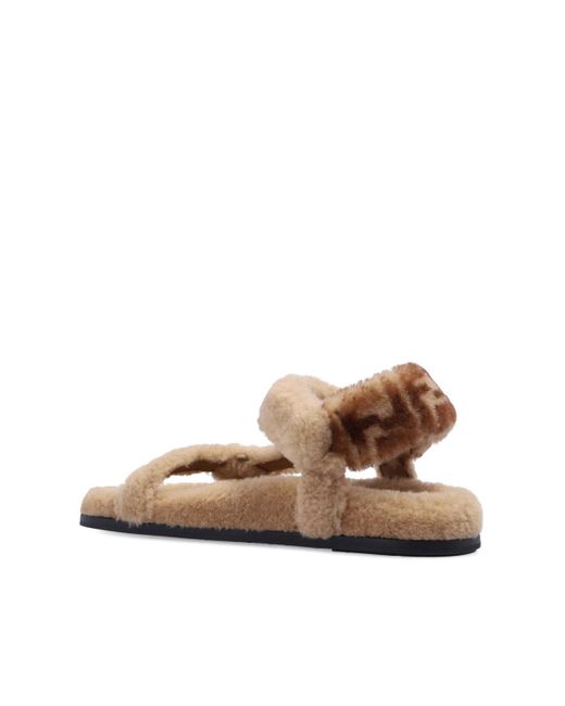 Fendi shop fur sandals