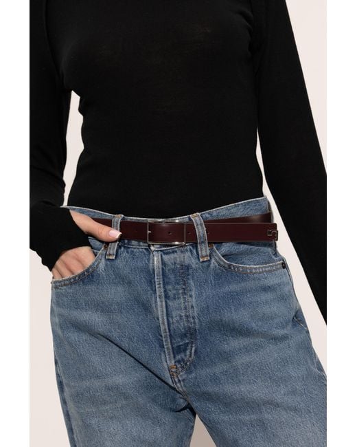 Tory Burch Red Leather Belt
