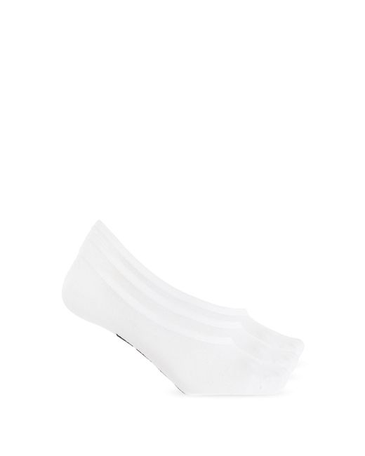 DIESEL White Three-Pack Socks Skm-Hidepat-Threepack for men