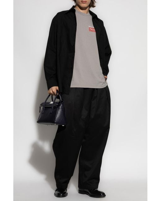 MM6 by Maison Margiela Black Cotton Shirt for men