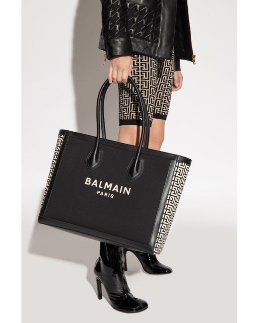 Balmain 'barmy 42' Shopper Bag in Black Lyst
