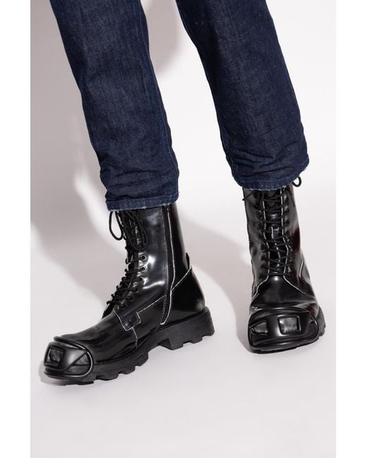 DIESEL Black Shoes 'D-Hammer Bt' for men