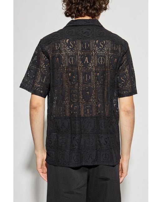 AllSaints Black Shirt 'Netley' for men