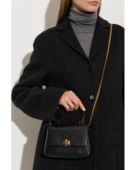 Tory Burch Black Wallet On Chain 'Charlie'