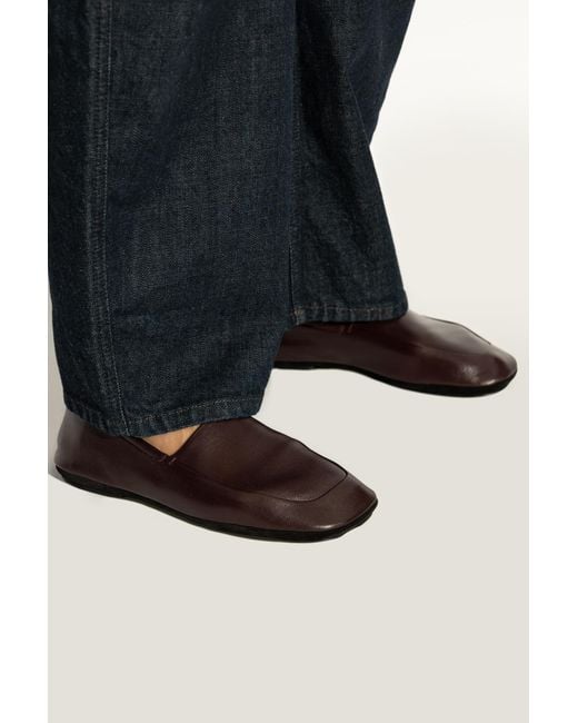 Lemaire Black Leather Shoes 'Indoor'