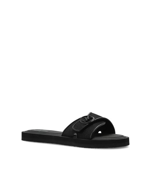 MICHAEL Michael Kors Black Pool Slides