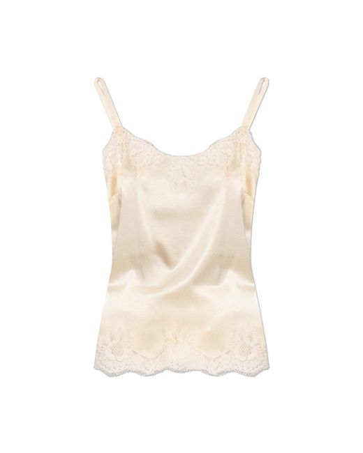 Dolce & Gabbana Natural Silk Top