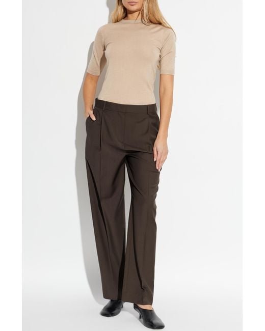 Fabiana Filippi White Top With A Round Neckline