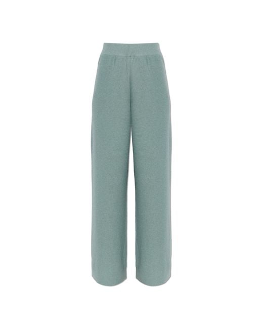 Fabiana Filippi Green Trousers With Shimmering Sequins