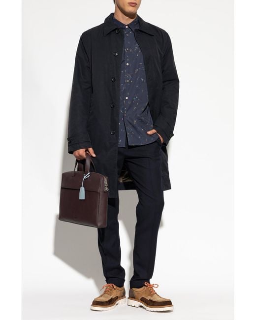 Paul Smith Blue Shirt With Print for men