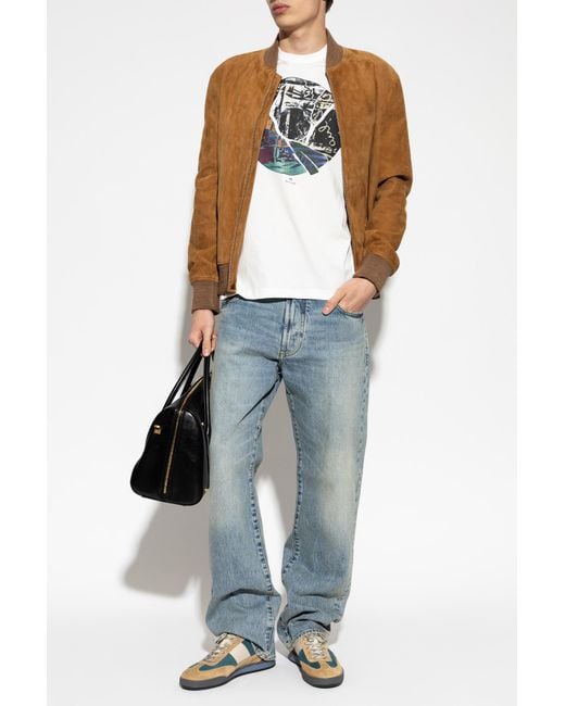 Paul Smith White T-Shirt With Colorful Print for men
