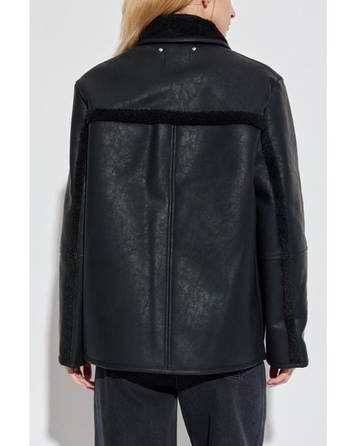 Paul Smith Blue Faux Leather Jacket