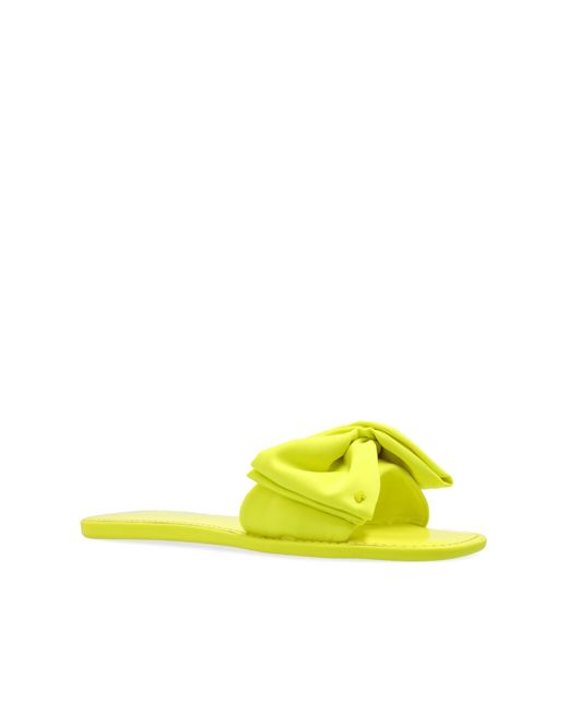 Kate Spade Yellow Slippers With A Bow