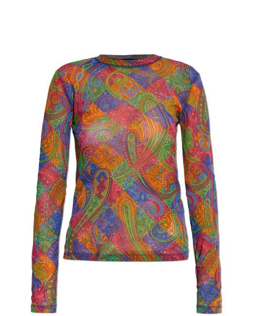 Etro Multicolor Wzorzysty Top – Patterned Top