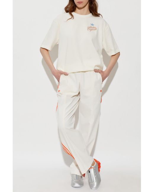 Adidas Originals White T-Shirt With Logo