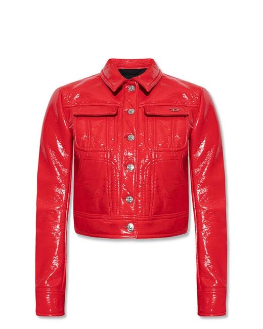 DIESEL 'g-magnolia' Jacket in Red | Lyst