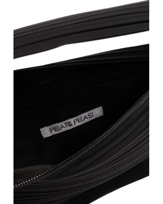 Pleats Please Issey Miyake Black Pleated Handbag,