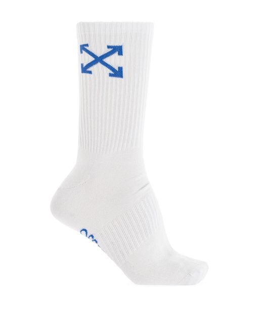 Off-White c/o Virgil Abloh White Socks With Logo for men
