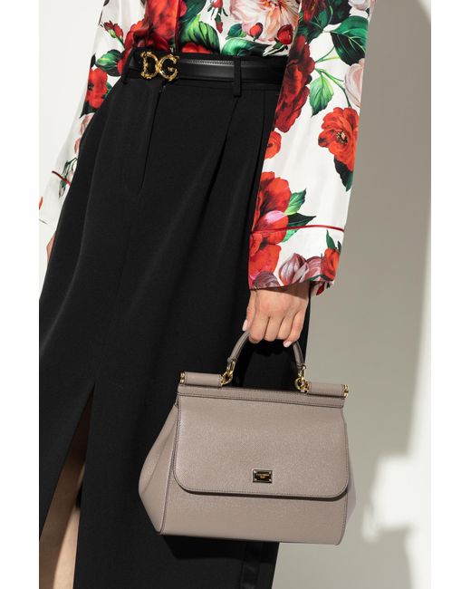 Dolce & Gabbana Black Handbag "Sicily Large"