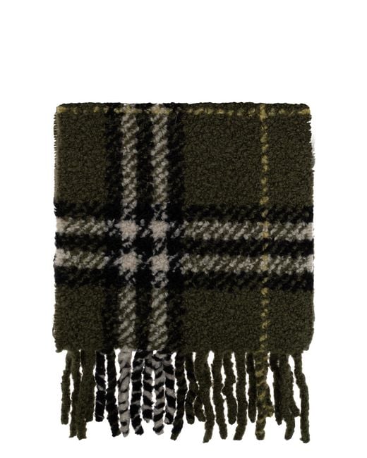Burberry Green Wool Scarf