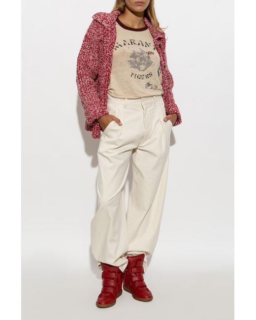 Isabel Marant Natural T-Shirt "Kiliann"