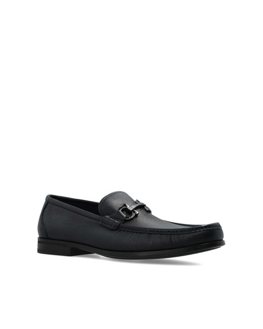 Ferragamo Black Grandioso 2 Loafers Shoes for men