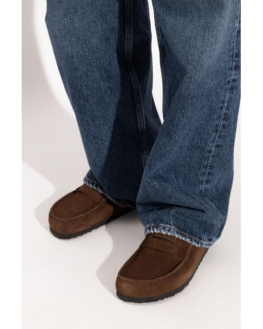 Birkenstock Brown "Naples Wrapped" Shoes