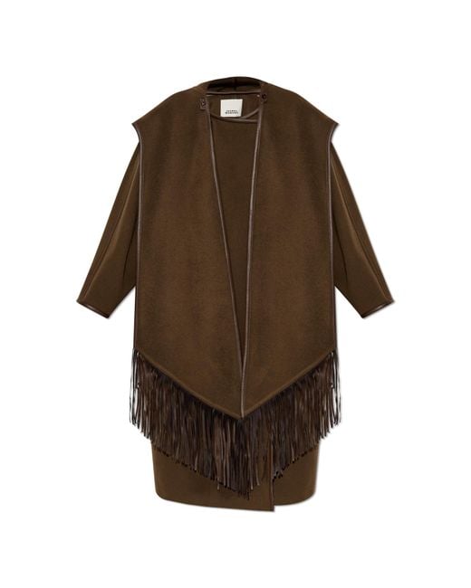 Isabel Marant Brown Wool Coat Irvana