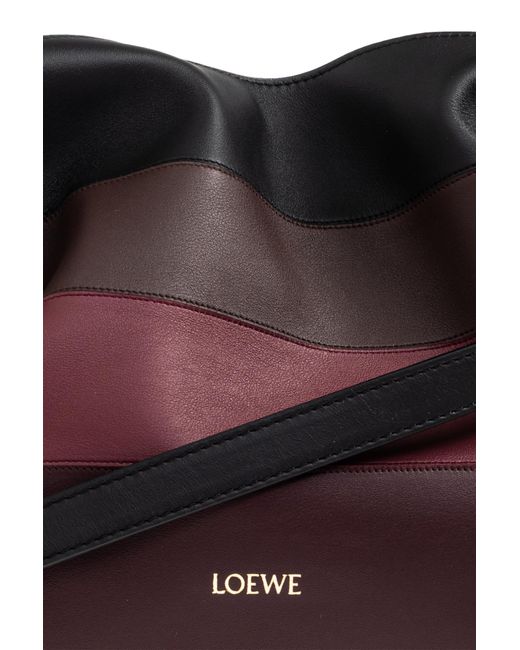 Loewe White Shoulder Bag "Flamenco"