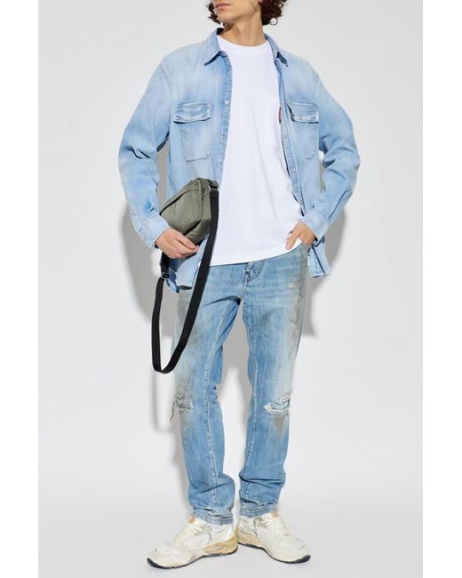 DSquared² Blue "Teddy" Jeans for men