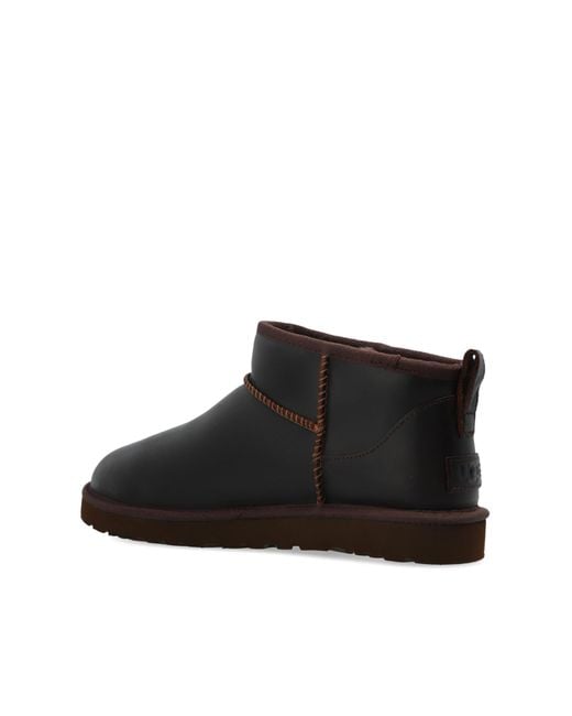 Ugg Black Snow Boots "Classic Ultra Mini" for men