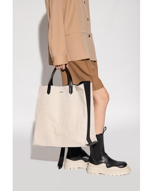 Jil Sander Shopper Bag in Natural for Men | Lyst