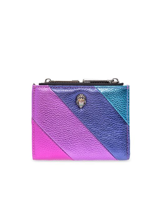Kurt Geiger Purple Multicolored Wallet With Logo