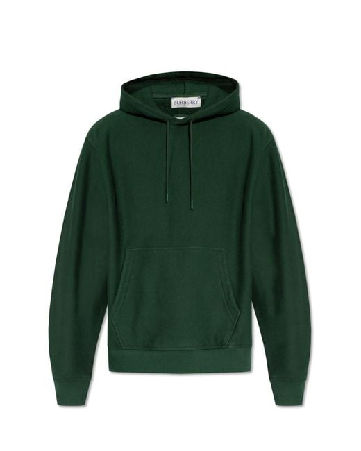 Burberry Green Cashmere Hoodie, for men