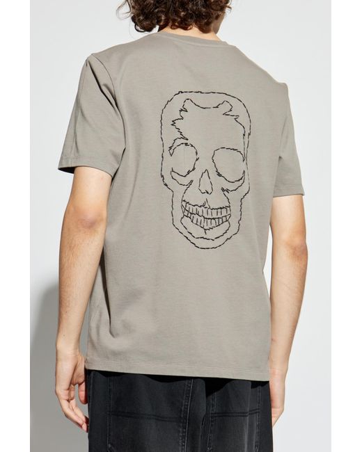 Zadig & Voltaire Gray T-Shirt "Tommy" for men
