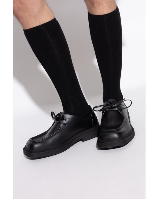 Bottega Veneta Black Leather Shoes 'Ben' for men