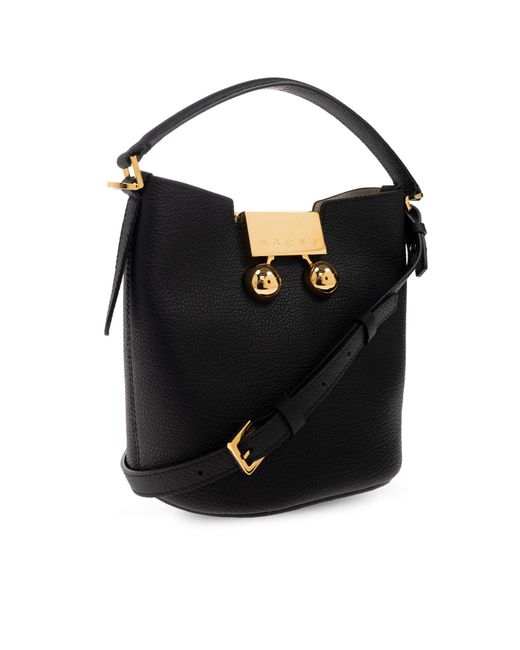 Marni Black 'Trunkaroo' Bucket Bag
