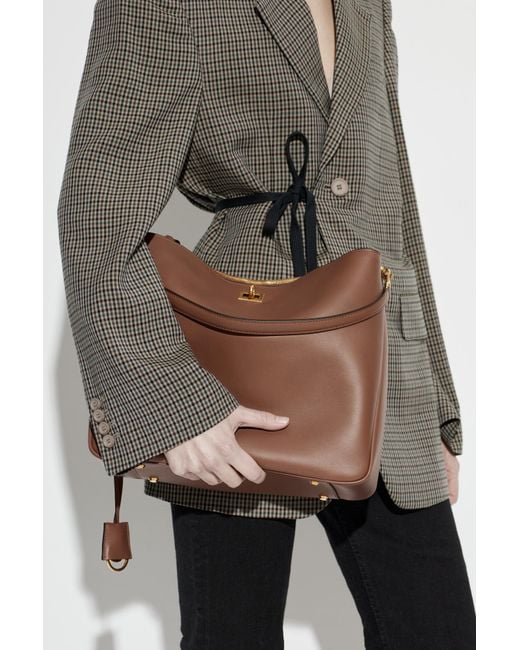 Balenciaga Brown 'Rodeo Medium' Hobo Shoulder Bag