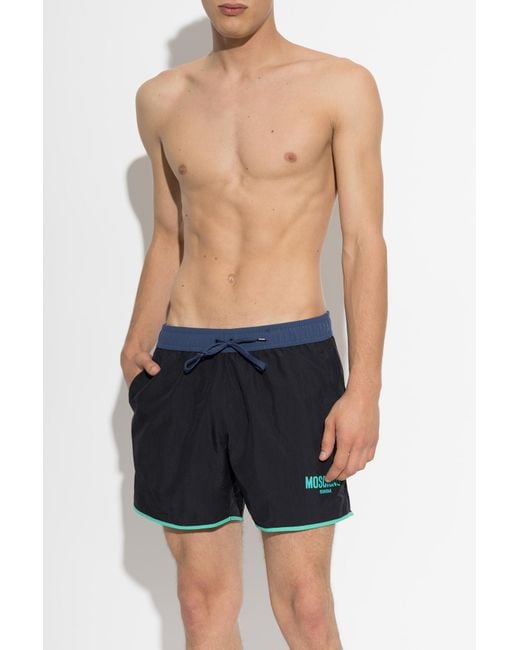 Moschino Blue Swim Shorts for men