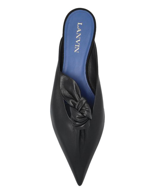Lanvin Black Leather Shoes